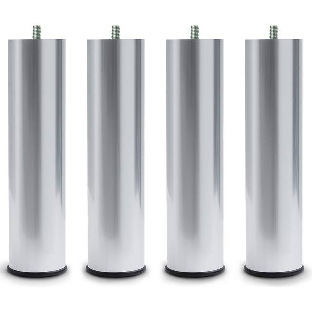 Runda sängben i aluminium - Silver