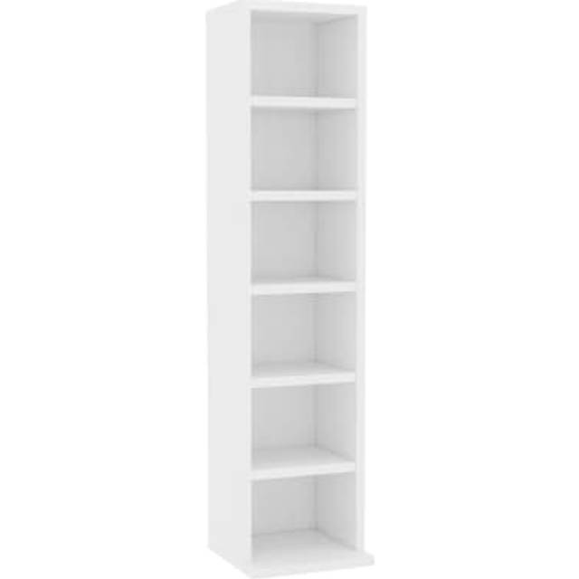 vidaXL CD Cabinet Concrete Grey 21x20x88 cm Engineered Wood