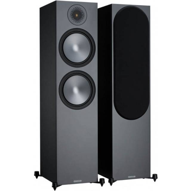Monitor Audio Bronze 500 Floorstanding Speakers Black Pair 6G including 5 Year Warranty