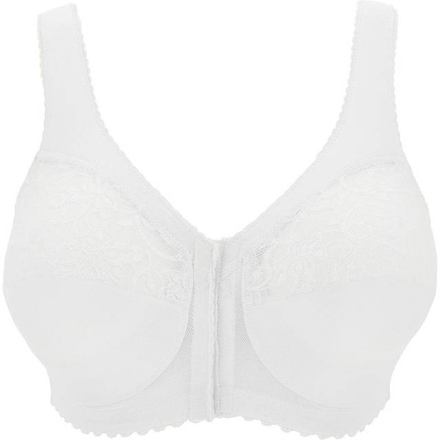 Glamorise Full Figure Plus Size MagicLift Front Close Support Bra - White