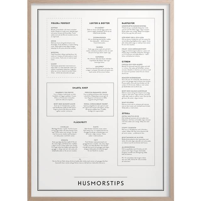 KUNSKAPSTAVLAN® Husmorstips |Multi/patterned |30X40
