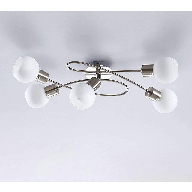 Lindby - Elaina 5 Ceiling Lamp Nickel