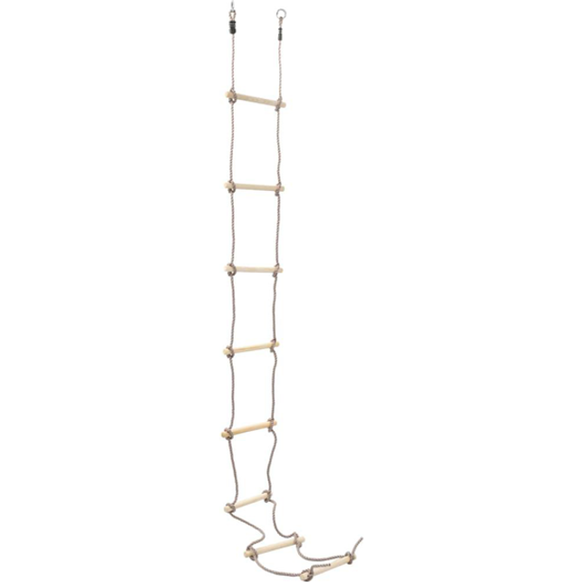 vidaXL Kids Rope Ladder 290 cm Wood - Brown