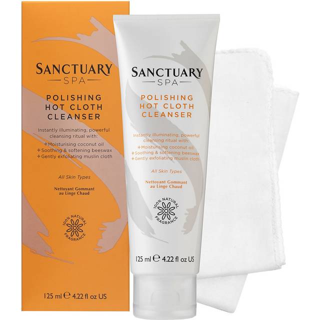 Sanctuary spa polishing hot cloth cleanser with polishing cloth