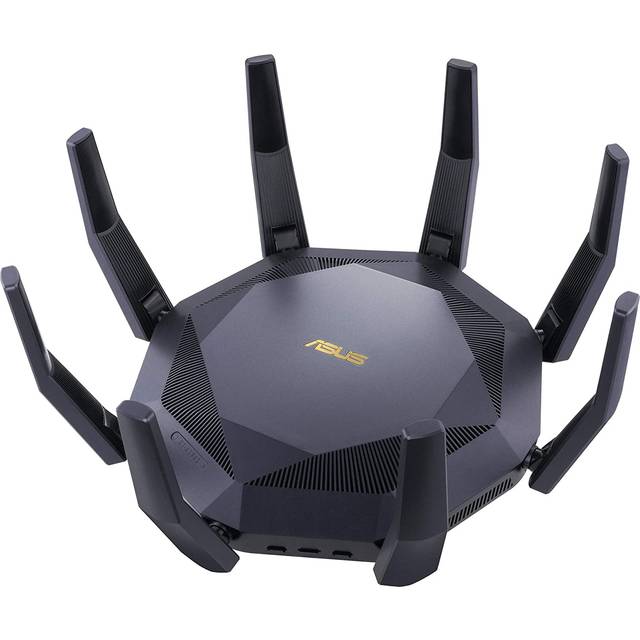 ASUS RT-AX89X - Trådlös router 8-ports-switch - 10GbE - WAN-portar: 2 - Wi-Fi 6 - Dubbelband