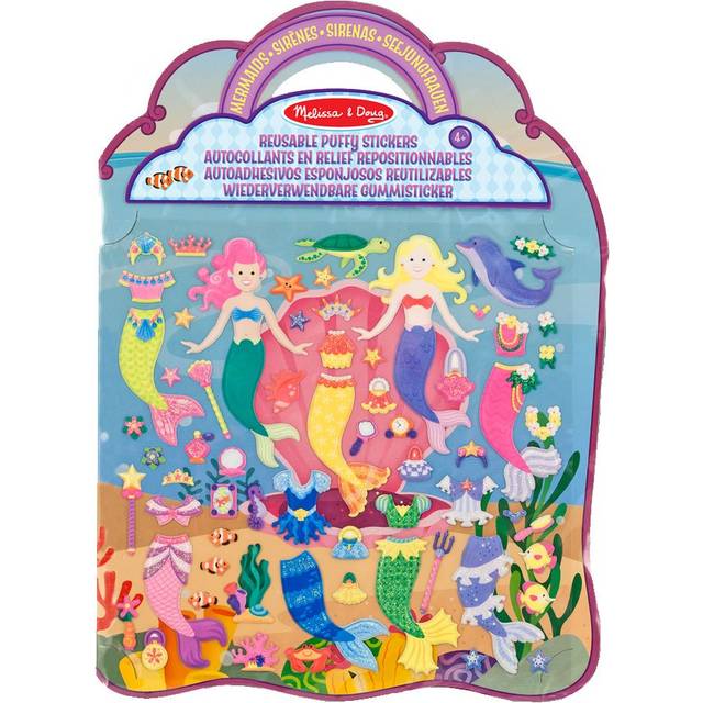 Melissa & Doug Puffy Sticker Play Set-Mermaid 65 Stickers -MD9413