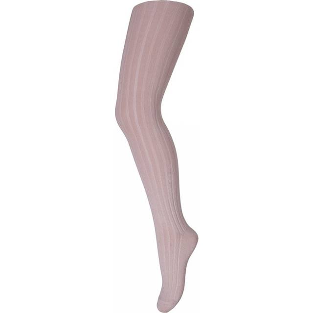 mpKids Cotton rib Tights Stl. 10 år / 140 cm fepojkar - Strumpbyxor Från Magasin - Silver Pink (10 år / 140 cm)