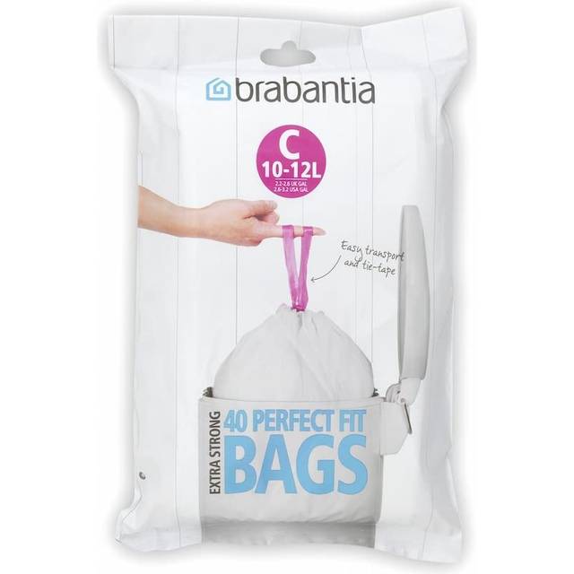 Brabantia liners 40 x 10-12l litre waste bags sacks type c