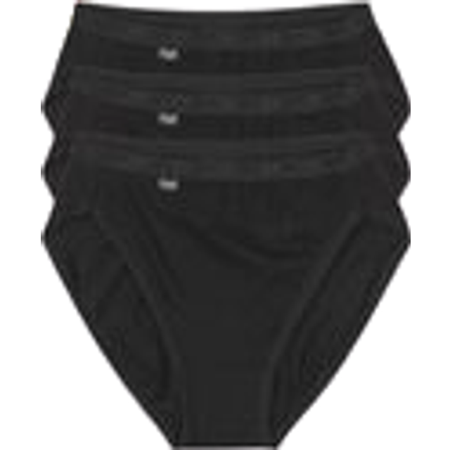 Sloggi Women's Basic+ Tai 3-pack trosor, svart, 10 UK, Svart, 38