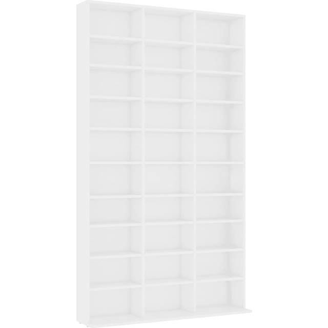 CD-hylla sonoma-ek 102x16x177,5 cm konstruerat trä