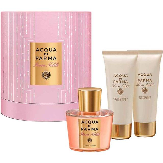 Acqua Di Parma Rosa Nobile 3 Piece Eau De Parfum 100ML Body Cream 75ML Bath Gel 75ML