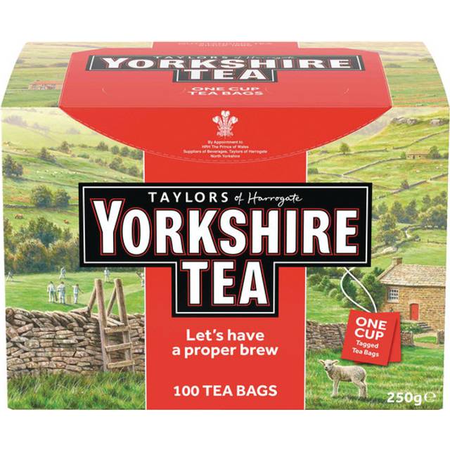 Yorkshire Tea String and Tag Tea Bags (100 Pack)