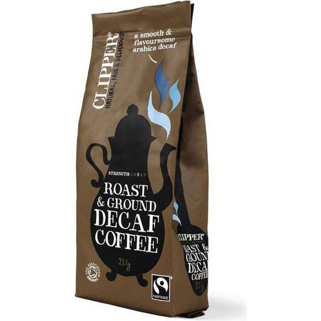 Clipper Fairtrade Decaffeinated Coffee Roast and Ground Organic 227g