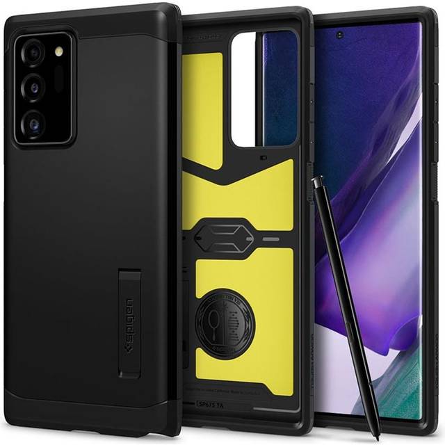Spigen Tough Armor Case Kompatibel med Samsung Galaxy Note 20 Ultra Fodral Skal -Black