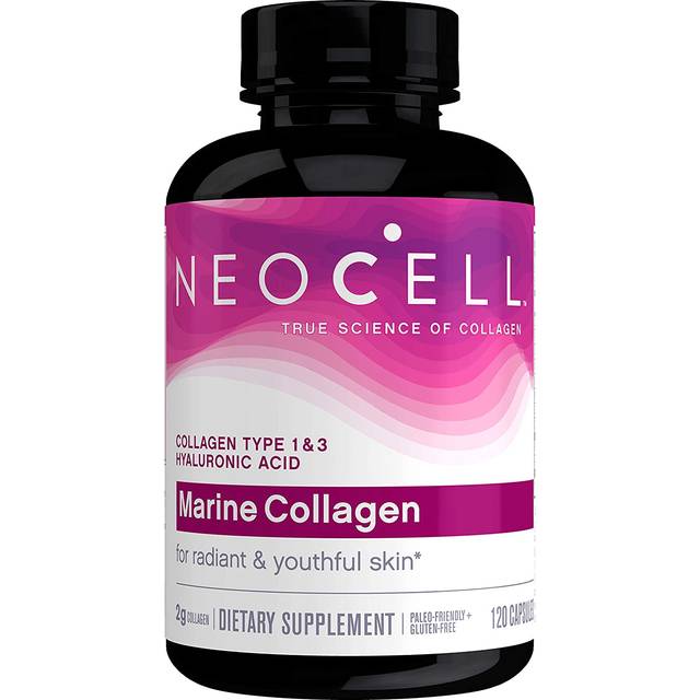 NeoCell  Marine Collagen With Hyaluronic Acid  120 Capsules