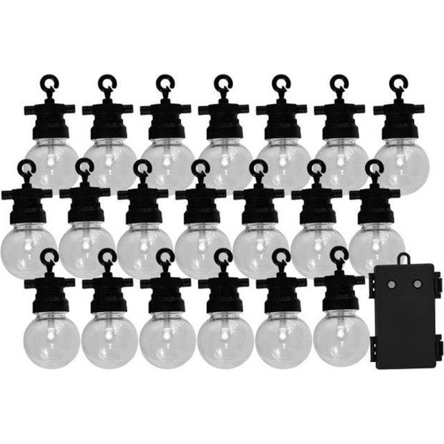 Fiji 20 Pack LED Bulb Festoon String Light Set with 24 Hour Timer