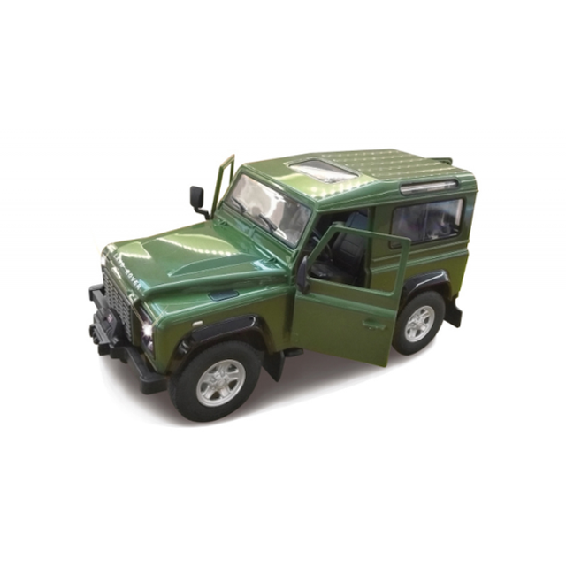 Jamara 405154 405154-Land Rover Defender 1:24 Green-Officially Licensed Rc Auto