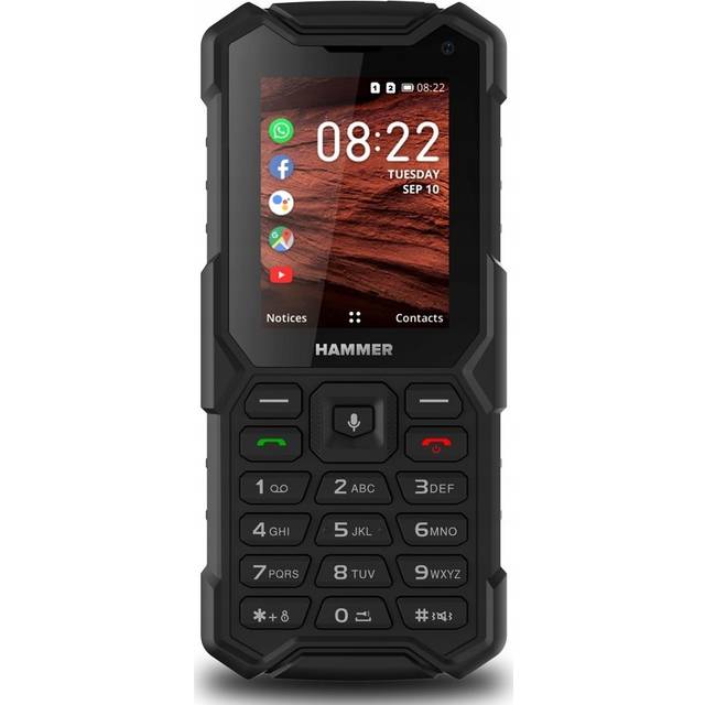 myPhone Hammer 5 Smart 4G LTE Dual SIM KaiOS Rugged Phone Black
