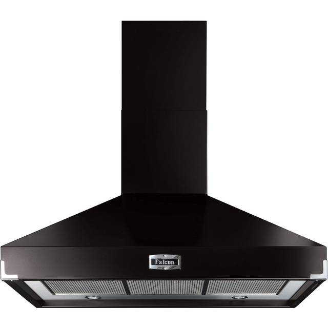 Falcon FHDSE1000BL/C 100 cm Super extract Hood Black Chrome Chimney Hood