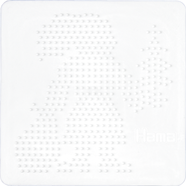 Hama 284 Pegboard Santa Claus, White