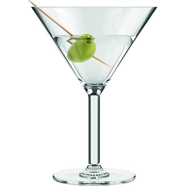 Bodum OKTETT Durable Martini Glass Set, 4pc, 180ml, Transparent