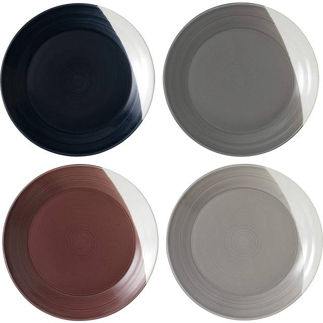 Set of 4 Royal Doulton Bowls of Plenty Dinner Plates - Multicolor