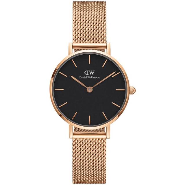 Daniel Wellington - Petite Melrose 28mm - women - stainless steel - One Size - Black