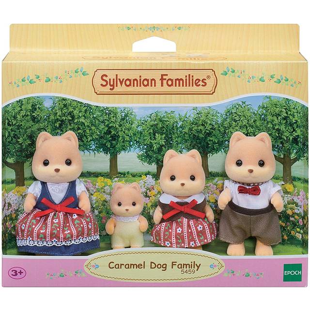 Sylvanian Families Caramel Dog Family | Wowcher - Yellow