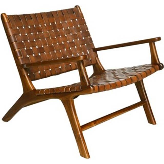 Porto fåtölj armstöd konjak - Brun (B: 71 x H: 79 x D: 69 cm)