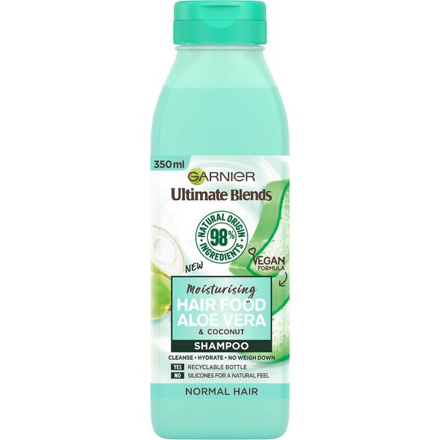 Garnier – Ultimate Blends Moisturising Hair Food – Schampo för normalt hår med aloe vera 350 ml-Ingen färg