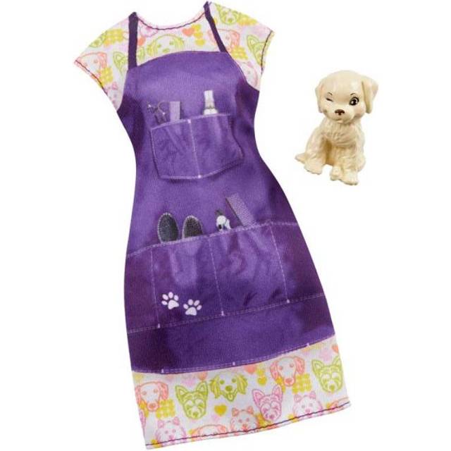 Barbie Clothes -- Career Outfit Doll, Pet Groomer with Puppy