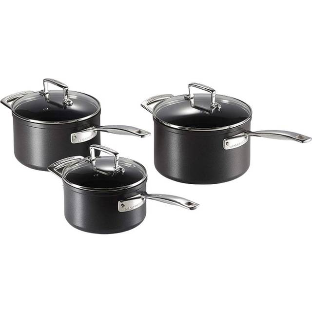 Le Creuset Toughened Non-Stick 3 Piece Saucepan Set
