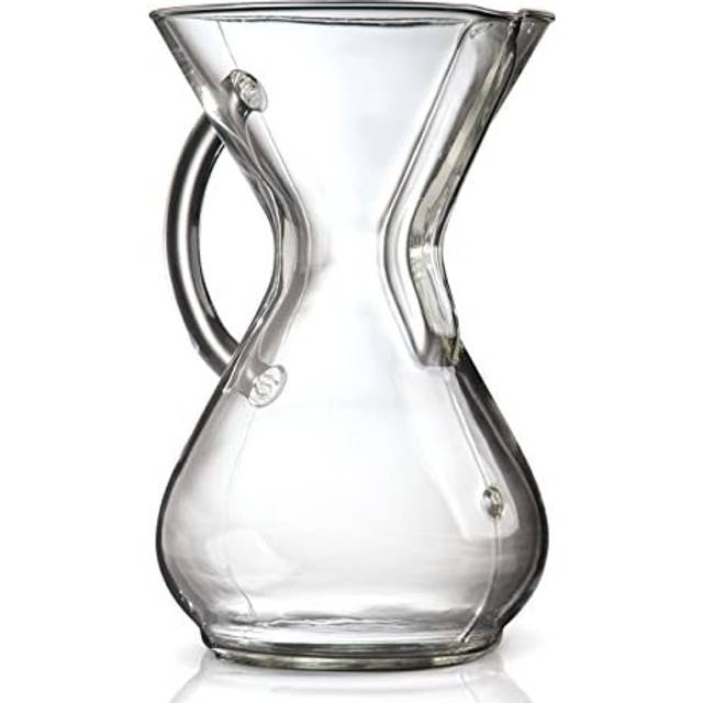 Chemex Pour-Over glas kaffebryggare – glashandtagsserie – 6-kopp – exklusiv förpackning
