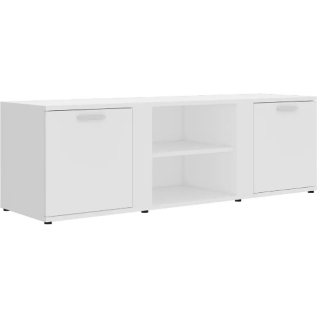 vidaXL TV Cabinet Concrete Grey 120x34x37 cm Engineered Wood