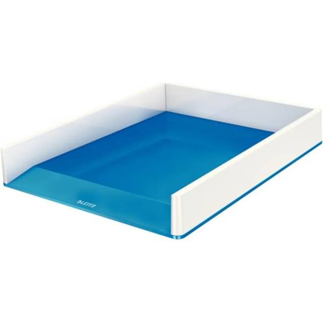 Leitz WOW Brevkorg, A4, vit/blå metallic, 53611036