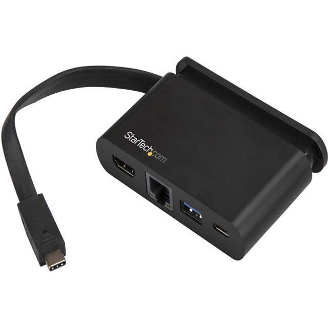 StarTech.com USB C Multiport Adapter, USB-C Travel Mini Dock to 4K HDMI with 100W PD 3.0 Pass-Through, USB-A USB-C, Gigabit Ethernet, Portable USB 3.