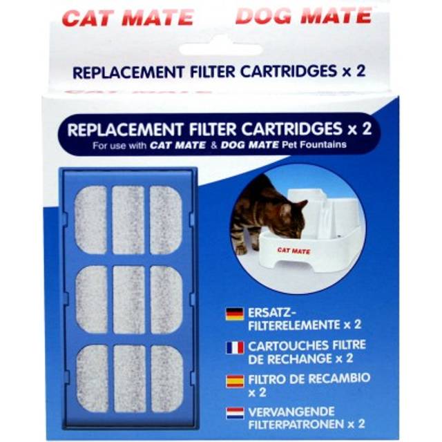 Closer Pets dricksfont&#xE4;n 6 liter - Tillbeh&#xF6;r: Utbytesfilter (2 st f&#xF6;r mjukt vatten)