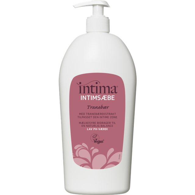 Intima Intimsæbe Tranebær 700ml - Bedste intimsæbe - Dinskønhed.dk