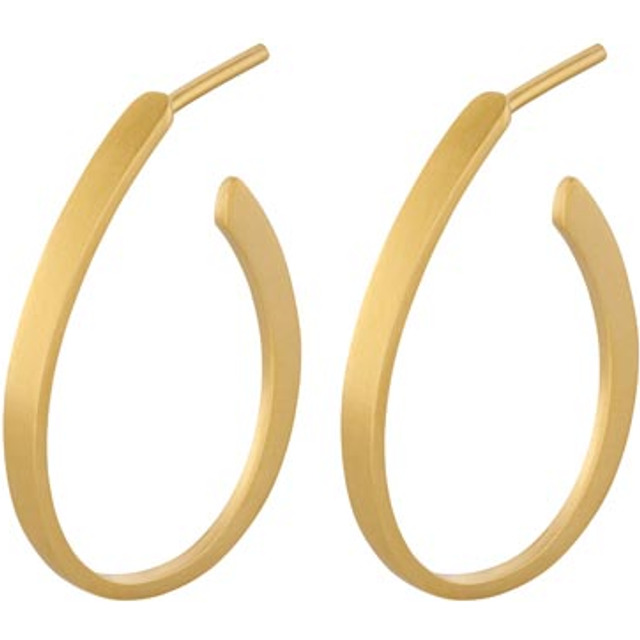 Pernille Corydon Berlin Creole Örhängen 18 kt. Guldpläterad Silver e-109-gp - Dam - 925 Sterling Silver - Gold