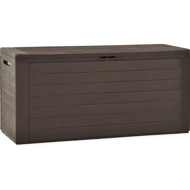 vidaXL Garden Storage Box Anthracite 116x44x55 cm, Black
