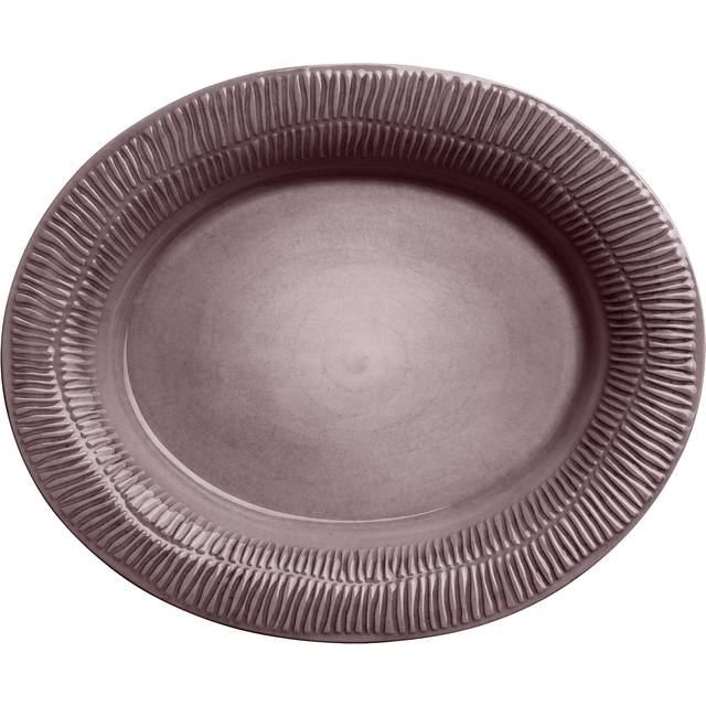 Stripes Platter 35x30 cm, Grey