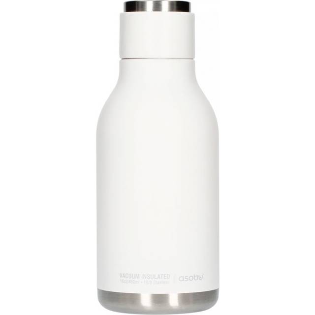 Asobu Urban Insulated & Double Walled Stainless Steel Bottle White 473Ml, White