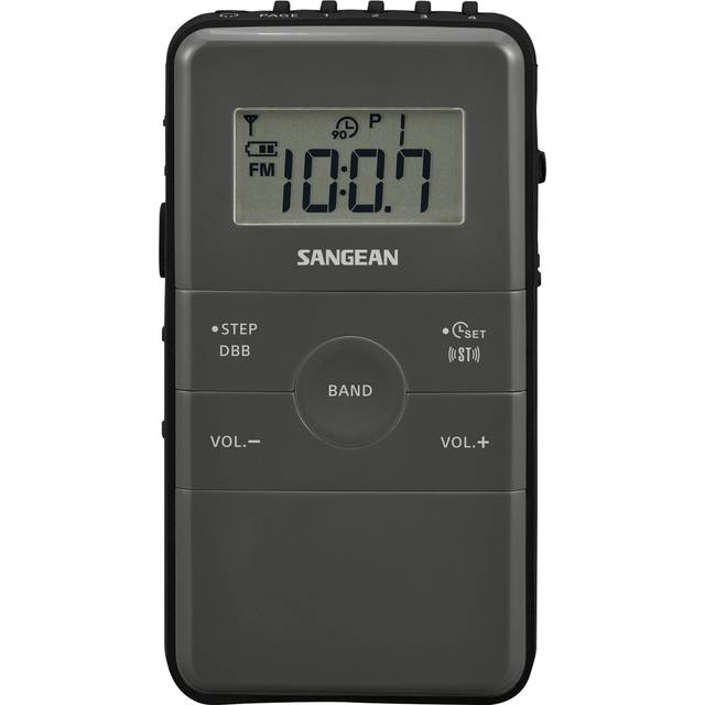 Sangean DT-140 grå/svart (ficka 140)
