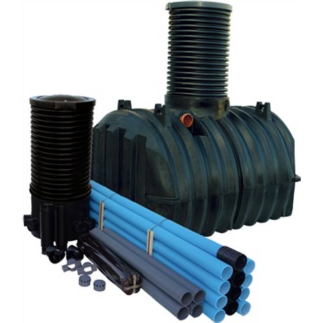 Slamavskiljare Septic 2m³ Med Infiltrationspaket Kompakt