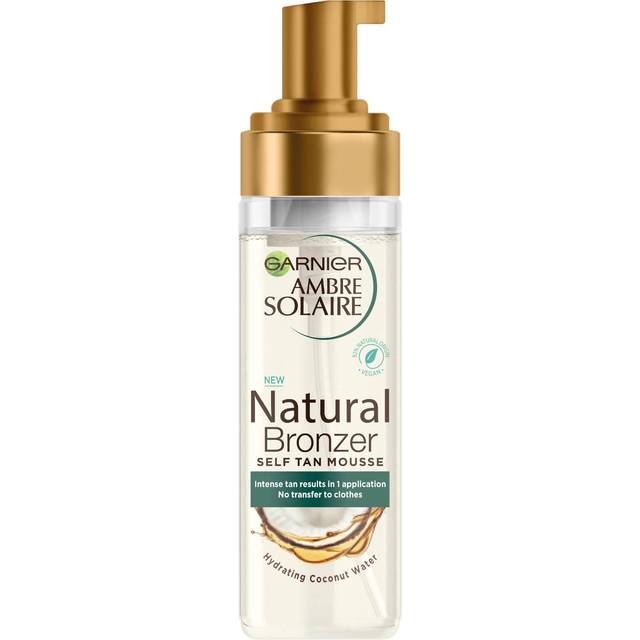 Garnier Ambre Solaire Natural Bronzer Self-Tanning Mousse for Face and Body med återfuktande effekt 200 ml