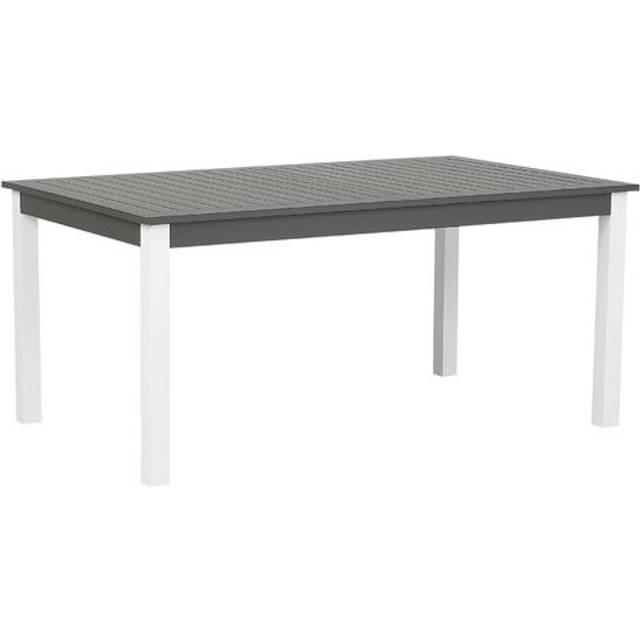 Extending Garden Dining Table PANCOLE 168/248 cm 100 cm Metal Grey