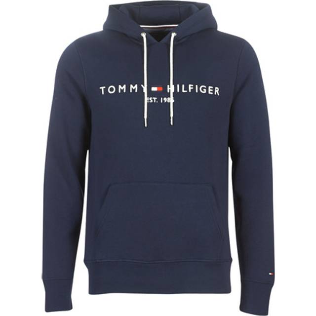 Tommy Hilfiger for man. MW0MW10752 Sweatshirt Core Logo navy (L), Casual, Polyester, Long sleeve, Organic Cotton