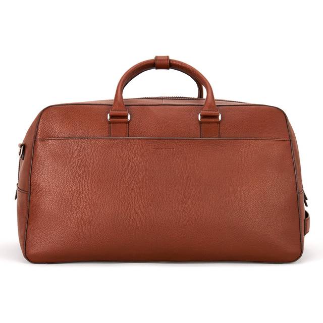 Tiger of Sweden Brome Grained Leather Weekendbag Brown