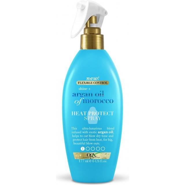 OGX Argan Oil Of Morocco Tidsbesparande fön-primer med värmeskydd 177 ml