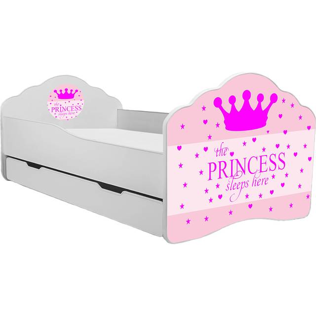 KOBI Barnsäng - Fala Med Madrass - Sleepy Princess - 140 x 70 Cm